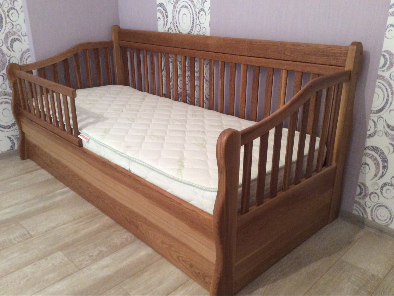 

Кровать подростковая Dreamwood Софа, цвет дуб, массив ясень