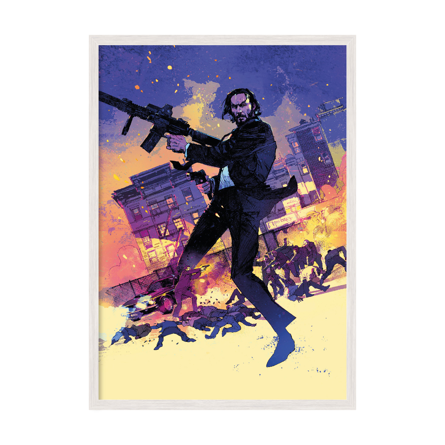 

Постер в рамке MY POSTER 596х840 мм White "Джон Уик Pop art."