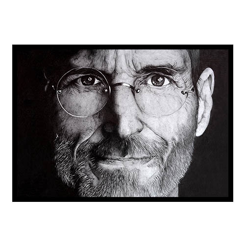 

Постер в рамке MY POSTER 596х840 мм Black "Стив Джобс"