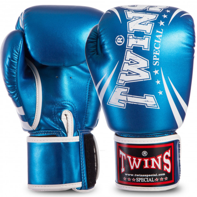 

Боксерские перчатки Twins Special Original 12 oz Blue Metall (FBGVSD3-TW6-BM-12) \1