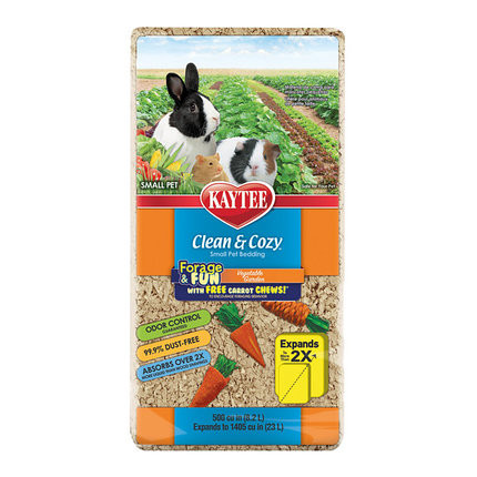 

Kaytee Clean&Cozy Vegetable Garden подстилка для грызунов, целлюлоза, с игрушкой для грызения в подарок