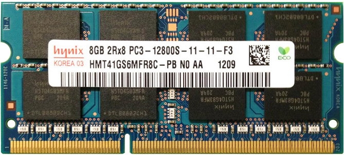 

Модуль памяти HYNIX SODIMM 8G DDR3 1600MHz (HMT41GS6MFR8C-PB) (F00221032)