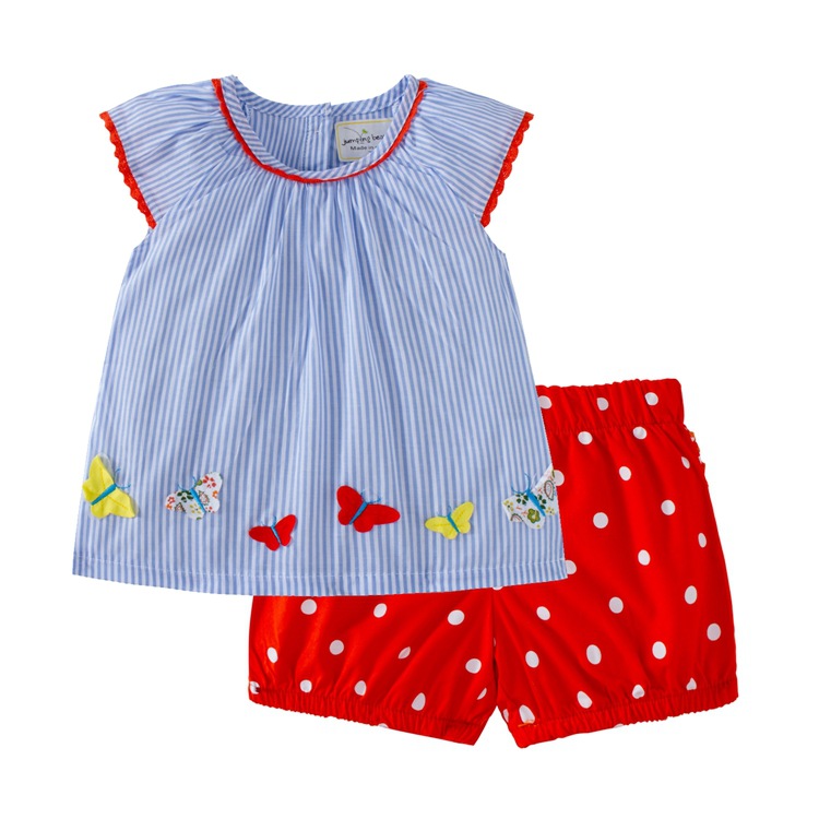 

Костюм для девочки 2 в 1 Бабочки Jumping Beans (128 / 7 лет ) Синий