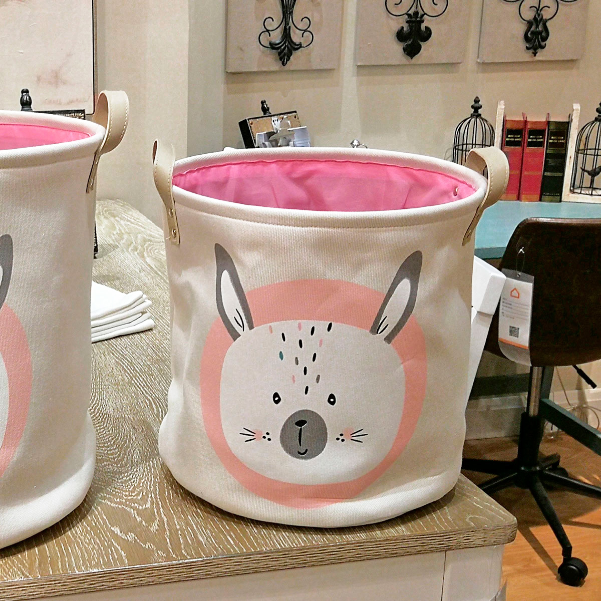 

Корзина для игрушек, белья, хранения Rabbit Berni Home Молочный (49048)