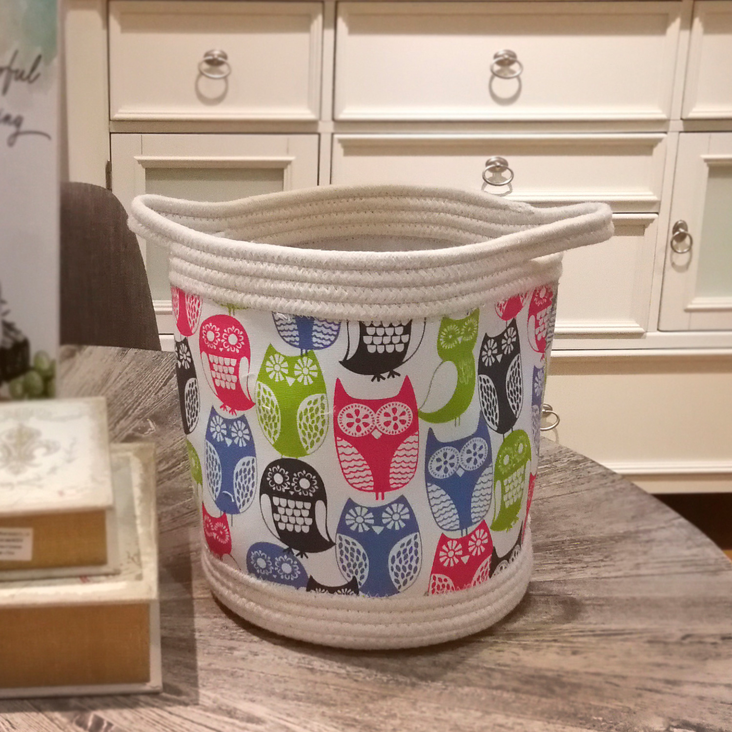 

Корзина для игрушек, белья, хранения Совы Berni Home Белый (49152)
