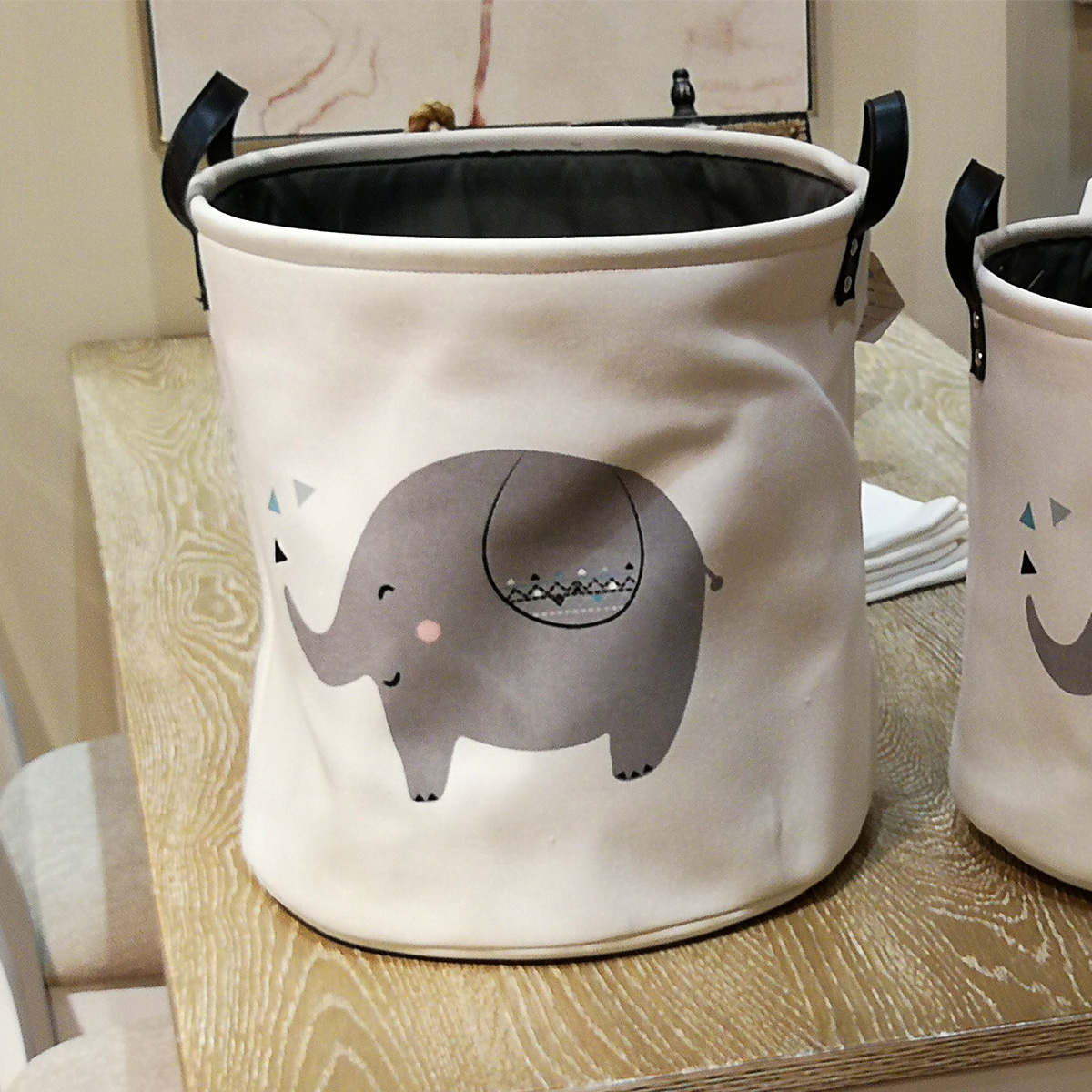 

Корзина для игрушек, белья, хранения Big elephant Berni Home Белый (49046)