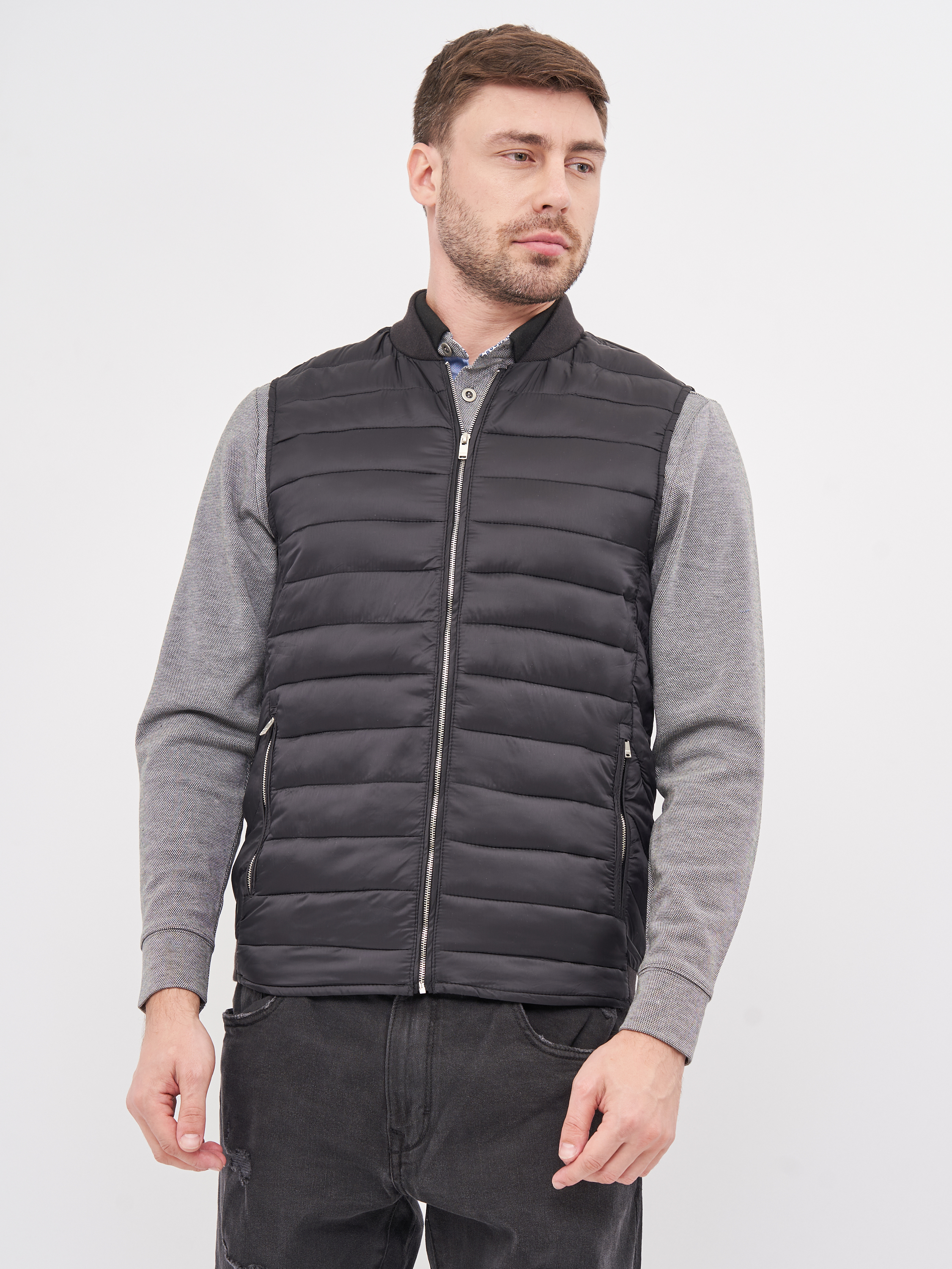 

Жилет Pull & Bear 5711-543-880  Черный, Жилет Pull & Bear 5711-543-880 L Черный