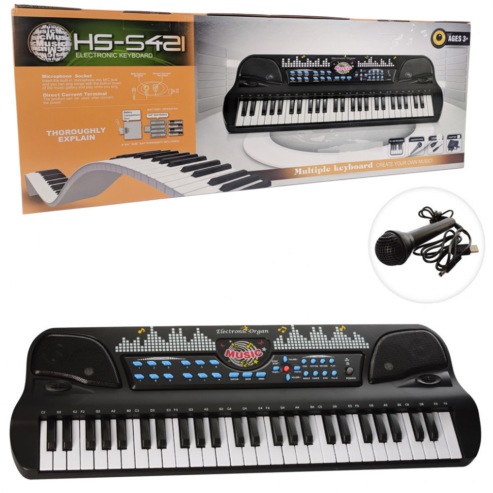 

Детский Синтезатор HS5421 Черный