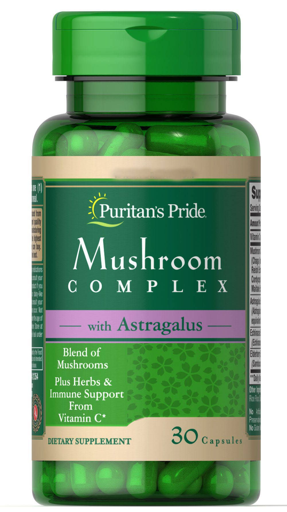 

Специальный продукт Puritan's Pride Mushroom Herbal Complex Immune 30 капсул (4384301617)