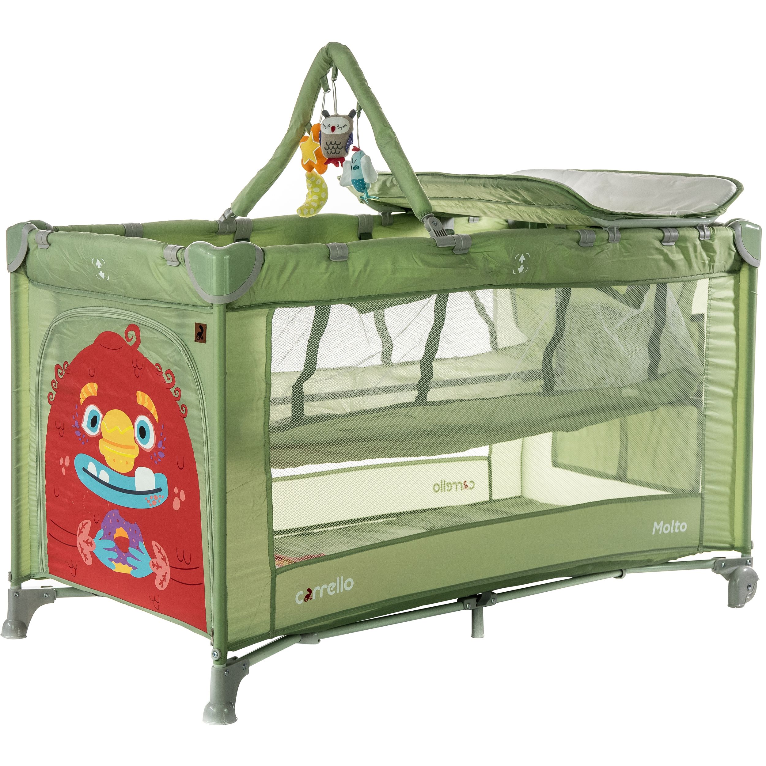

Кровать-манеж Carrello Molto Cameo Green (6900116000199)