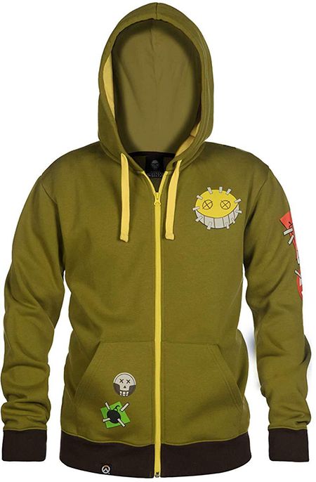 

Толстовка JINX Overwatch Zip Up Hoodie - Ultimate Junkrat Military Green, XL