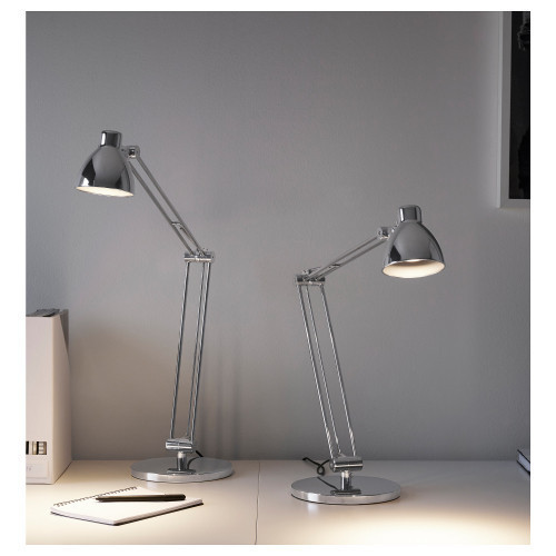

Лампа рабочая IKEA ANTIFONI настольная никелированный 203.047.36