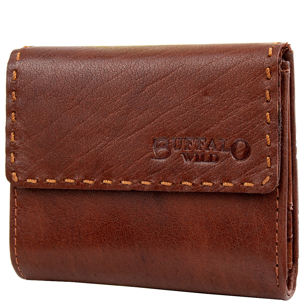 

Мужской кожаный кошелек (DNKCC2-BWJ-cognac) Buffalo Wild 10х8,5х1,5 см Коричневый 000132117
