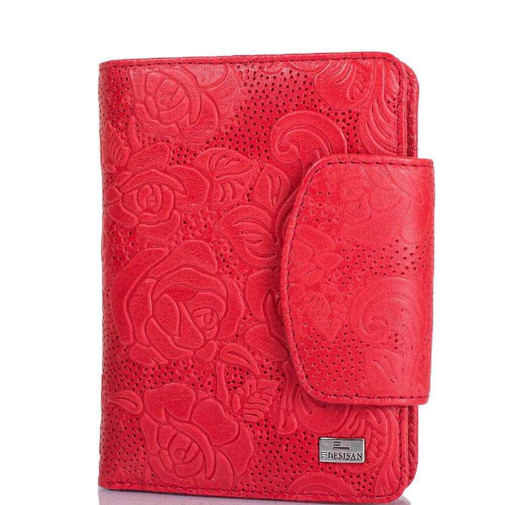 

Женский кожаный кошелек (SHI086-424-1zvetok) Desisan 13,5х10,5х2,5 см Красный 000133816