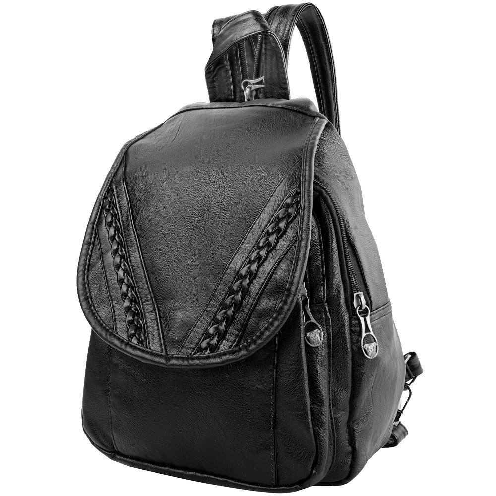 

Женская сумка-рюкзак (DET2507-6) Valiria Fashion 24х31х10 см Черный 000133261