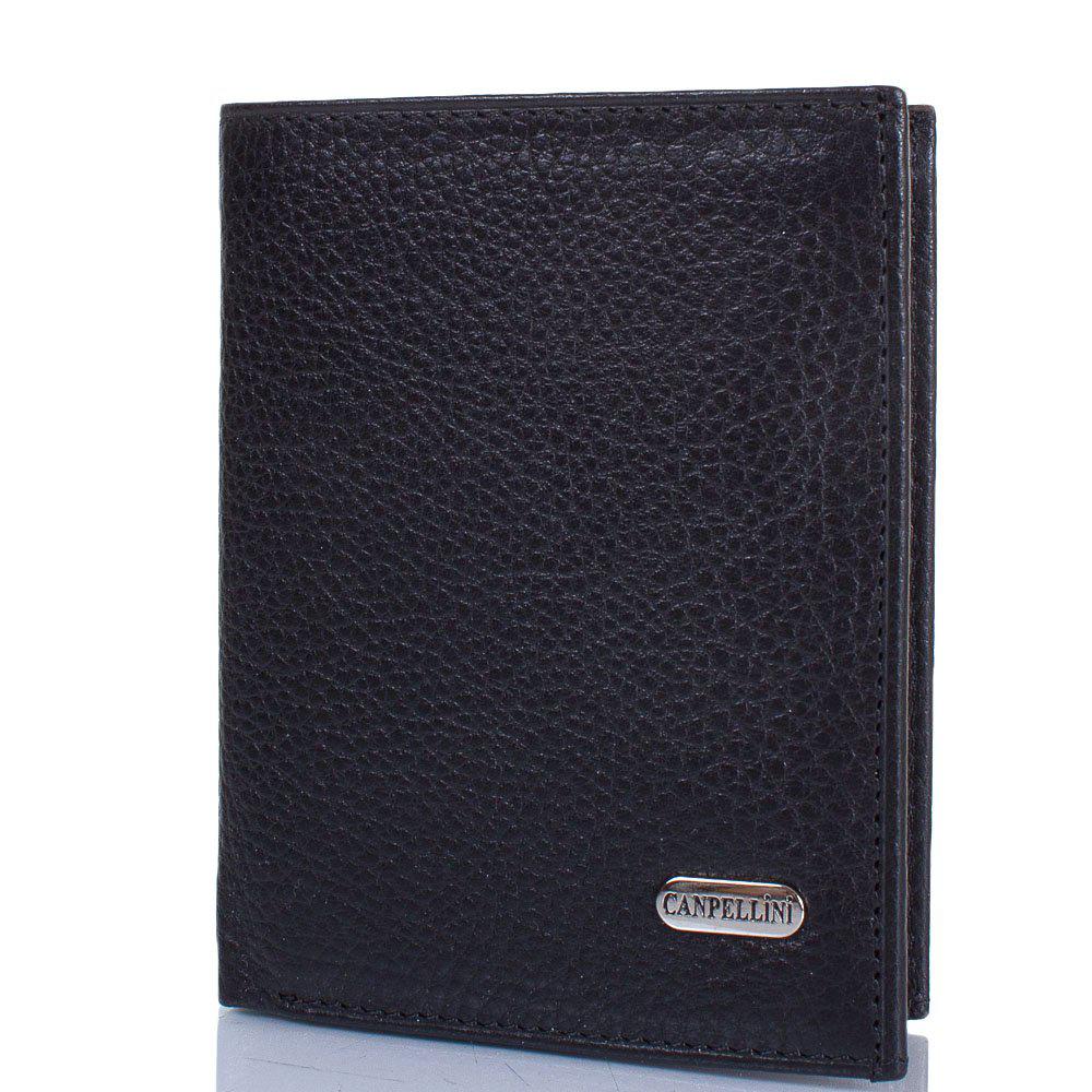 

Мужской кожаный кошелек (SHI1101-7) Canpellini 9,5х11,5х1,5 см Черный 000133832