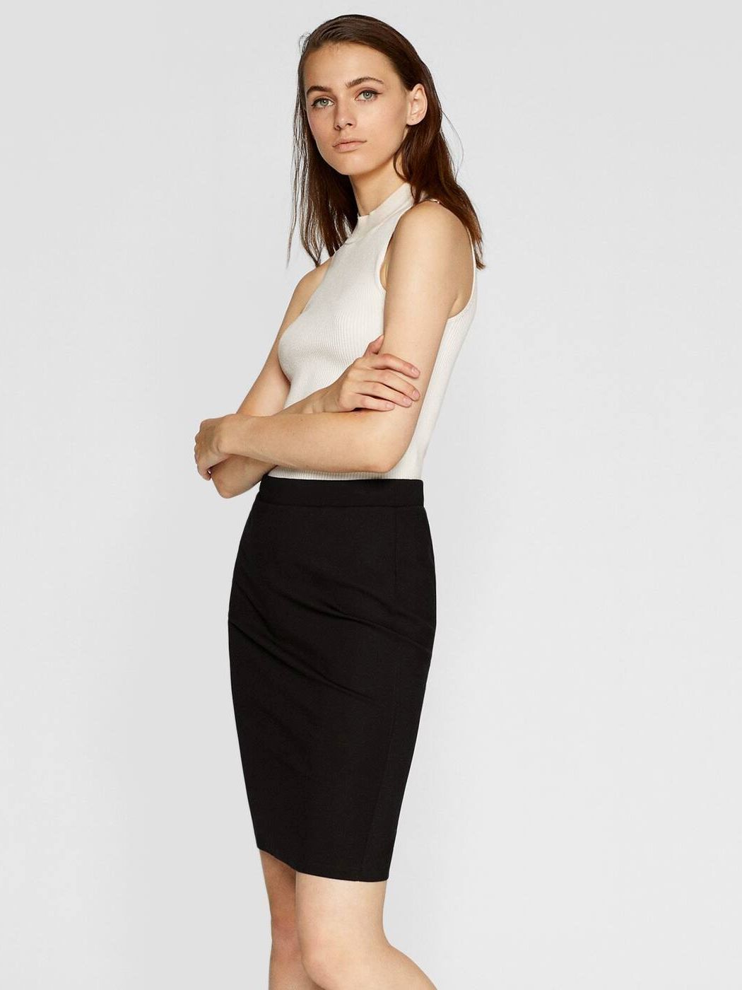 

Юбка Stradivarius 04703511001 S Черная