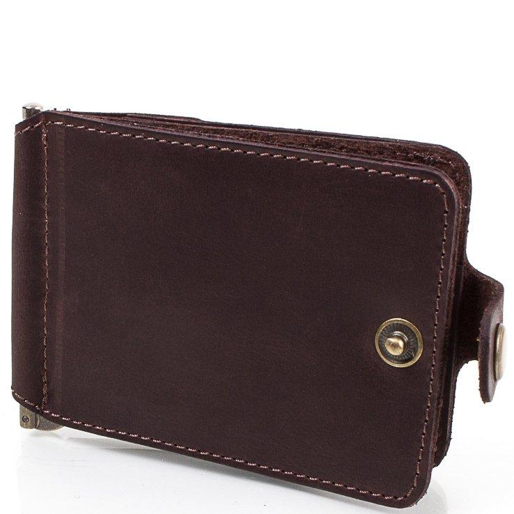 

Мужской кожаный зажим для купюр DNK Leather 11х7,5х0,7 см Коричневый 000133854