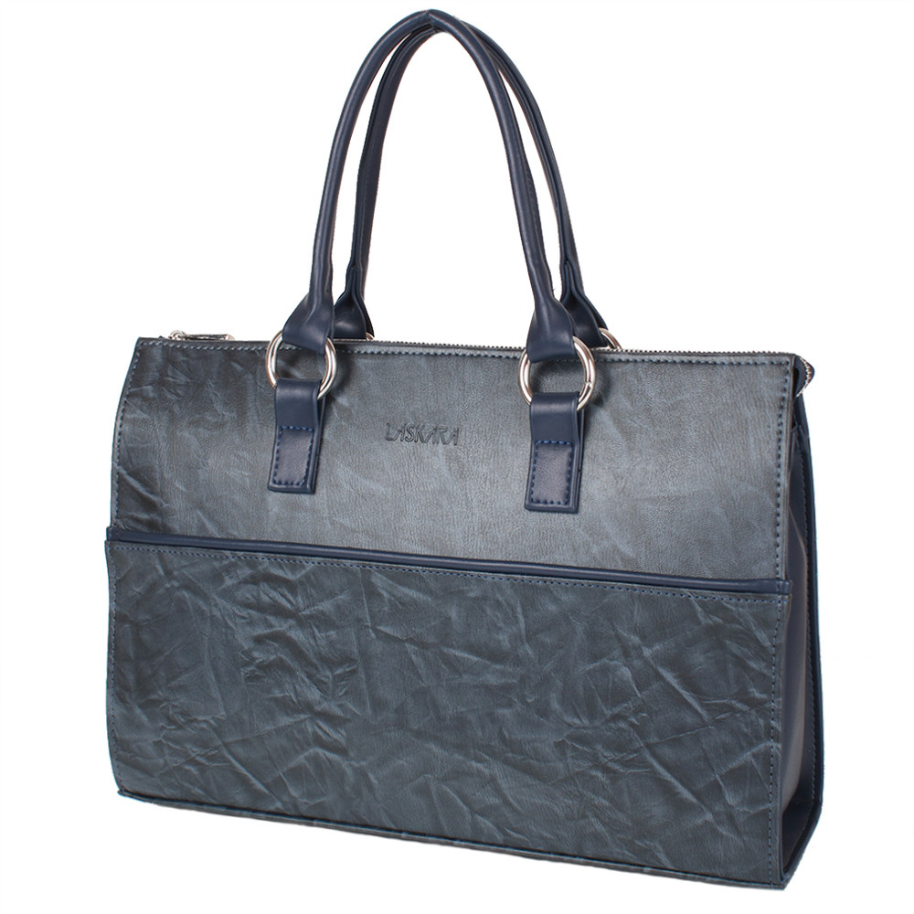 

Женская сумка деловая (LK10199-blue-stone) Laskara 38х25х11 см Синий 000132780