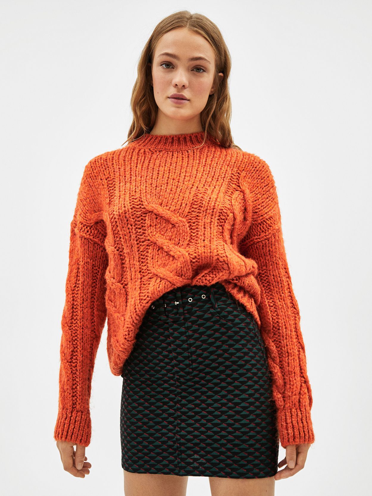 

Юбка Bershka 05711315500 S Принт