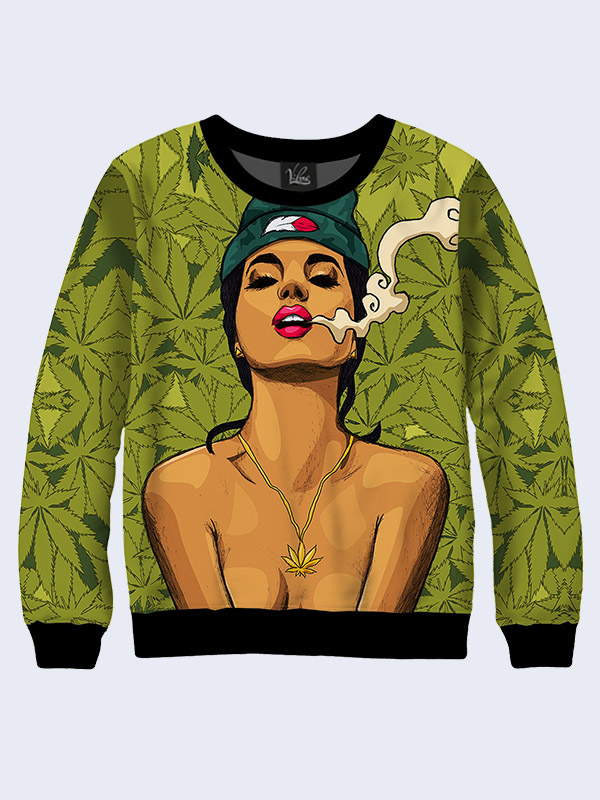 

Мужской свитшот Girl and cannabis (2654) Vilno M 000138182