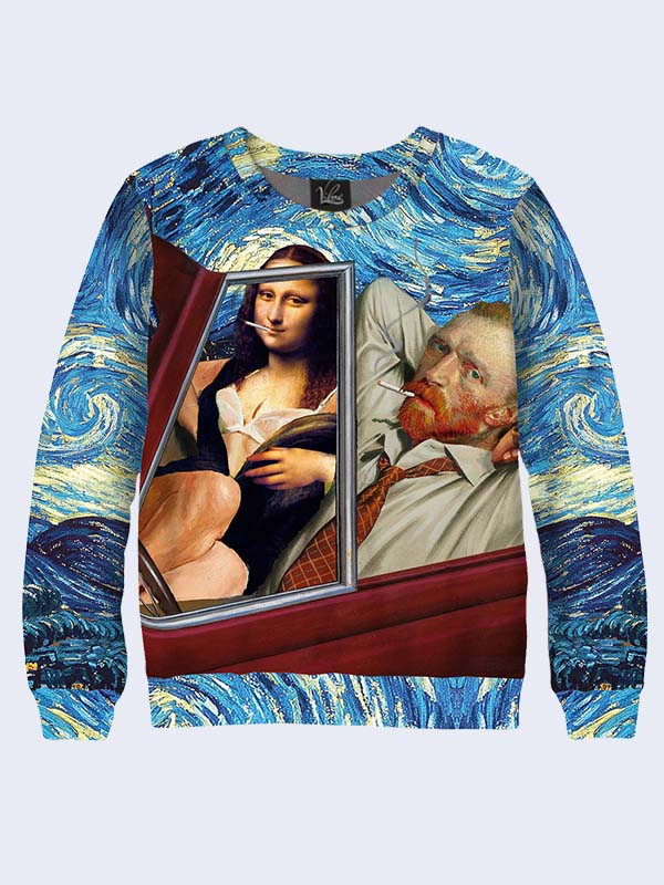 

Мужской свитшот Mona Lisa and Van Gogh (2980) Vilno XL 000137960
