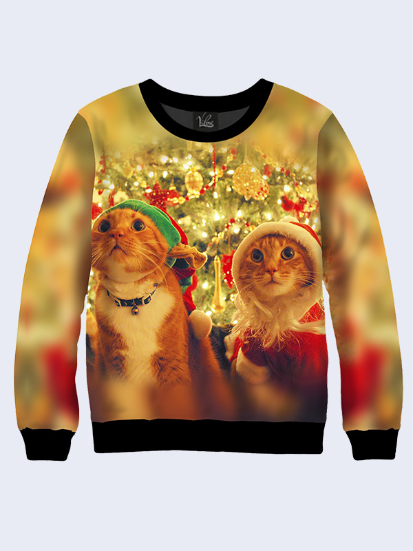 

Женский свитшот Christmas cats (9730) Vilno S (44) 000136478