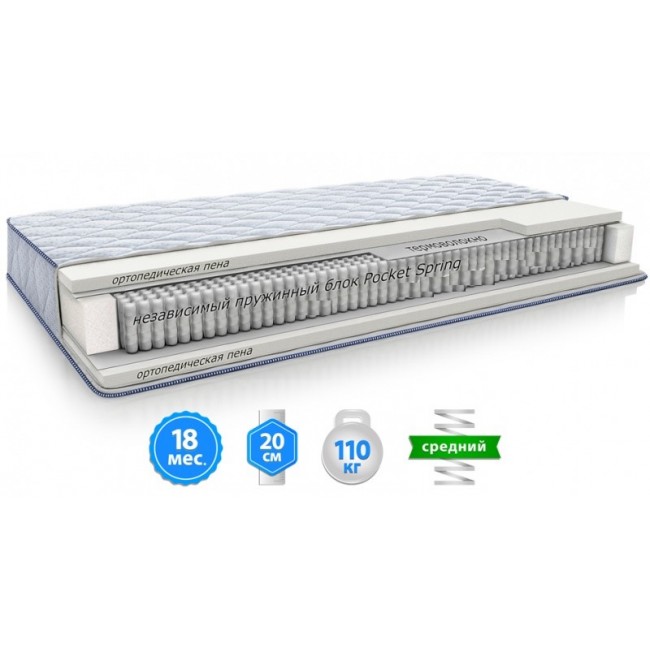 

Матрац Sleep&Fly Silver Edition SELEN 90х190 см