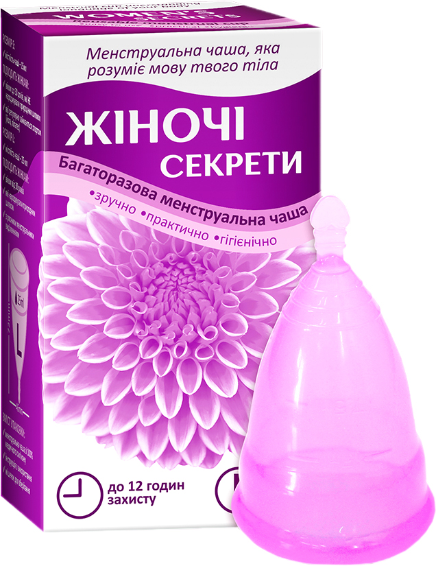 ROZETKA | Менструальная чаша Женские секреты размер L (4820142437221 ...