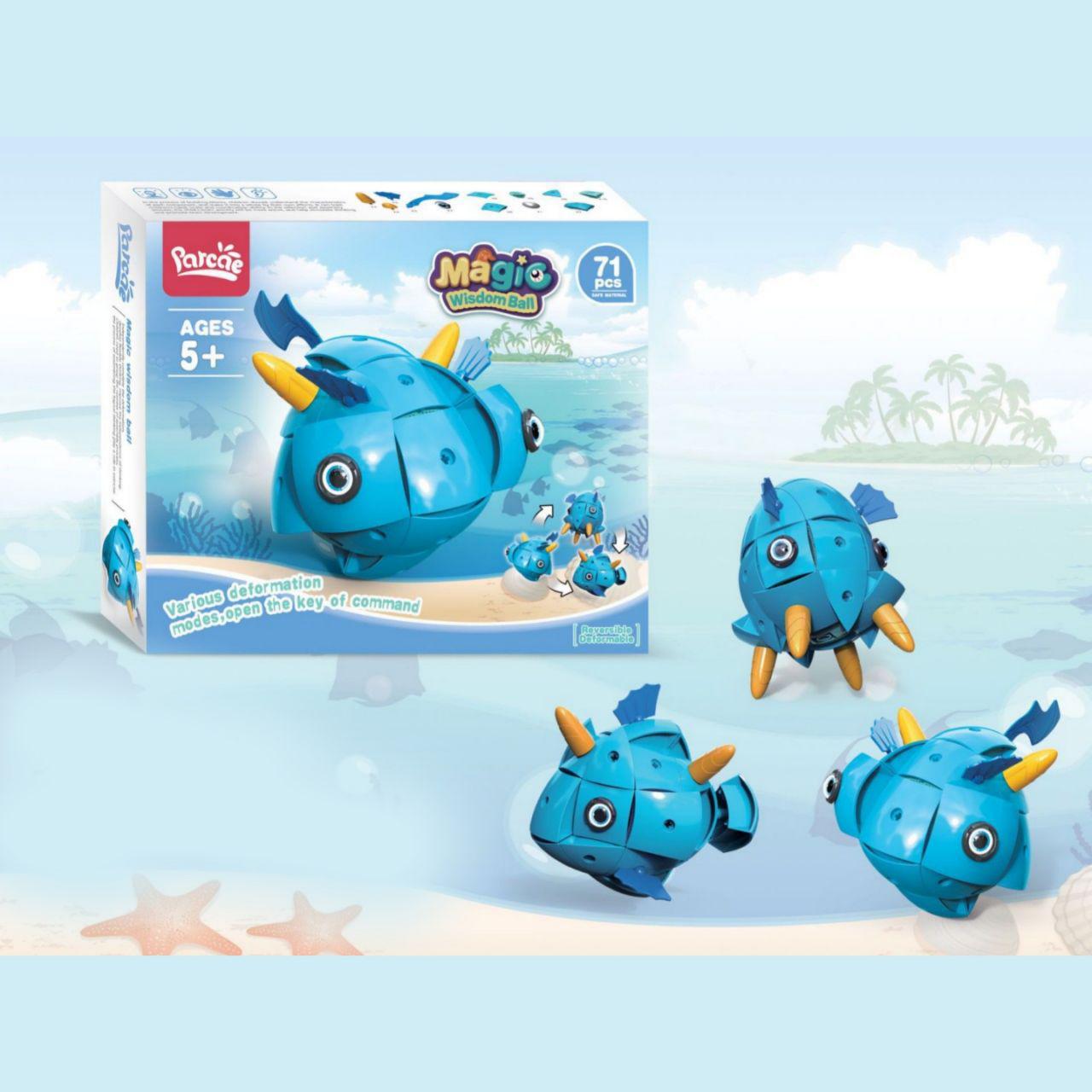 

Магнитный 3D конструктор, Magic Wisdom Ball, 71 деталь, Fish, BSK19-T-03