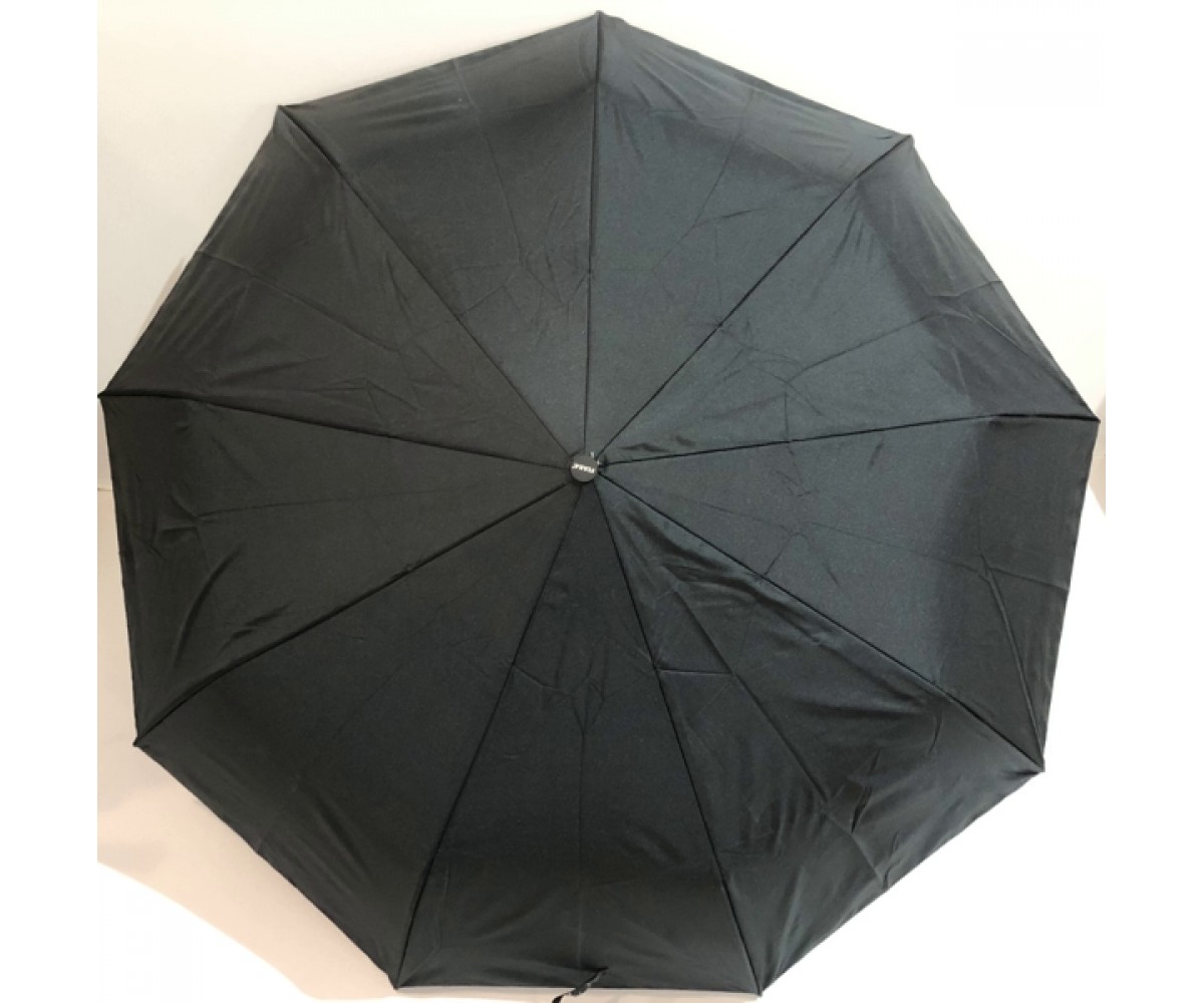 

Полуавтоматический двойной зонт FIABA в 3 сложения 9 спиц (карбон) Антиветер (00592/6)