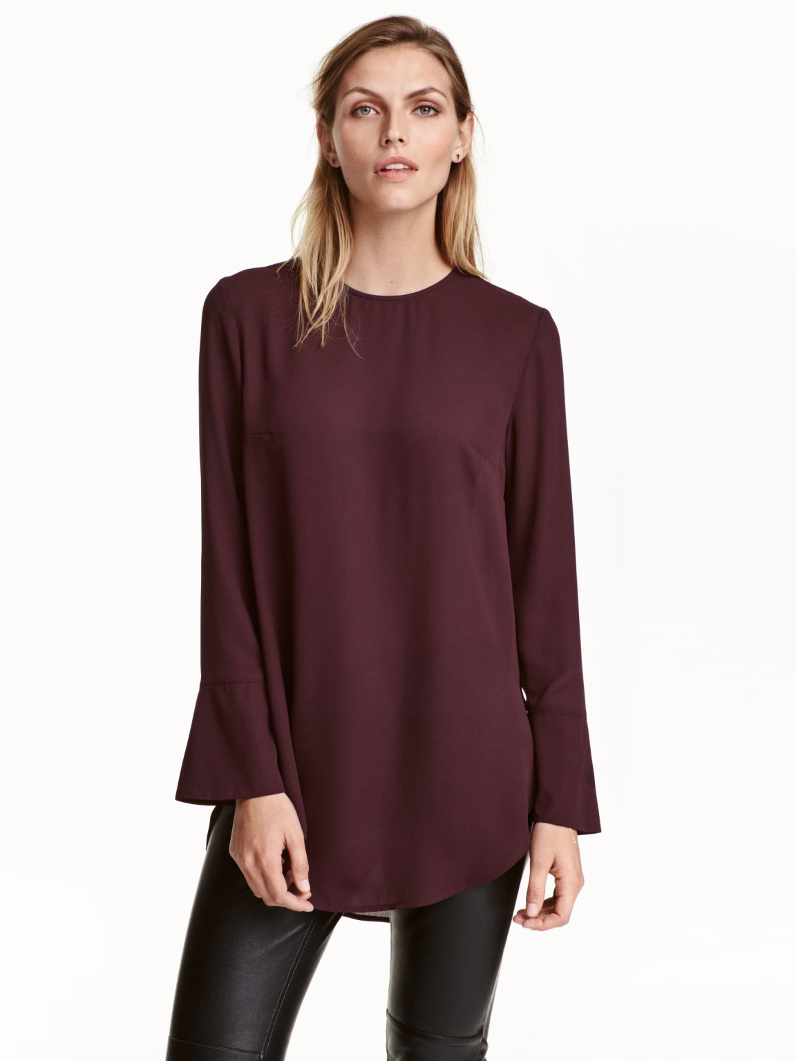 

Блузка H&M 04212494 42 Сливовая