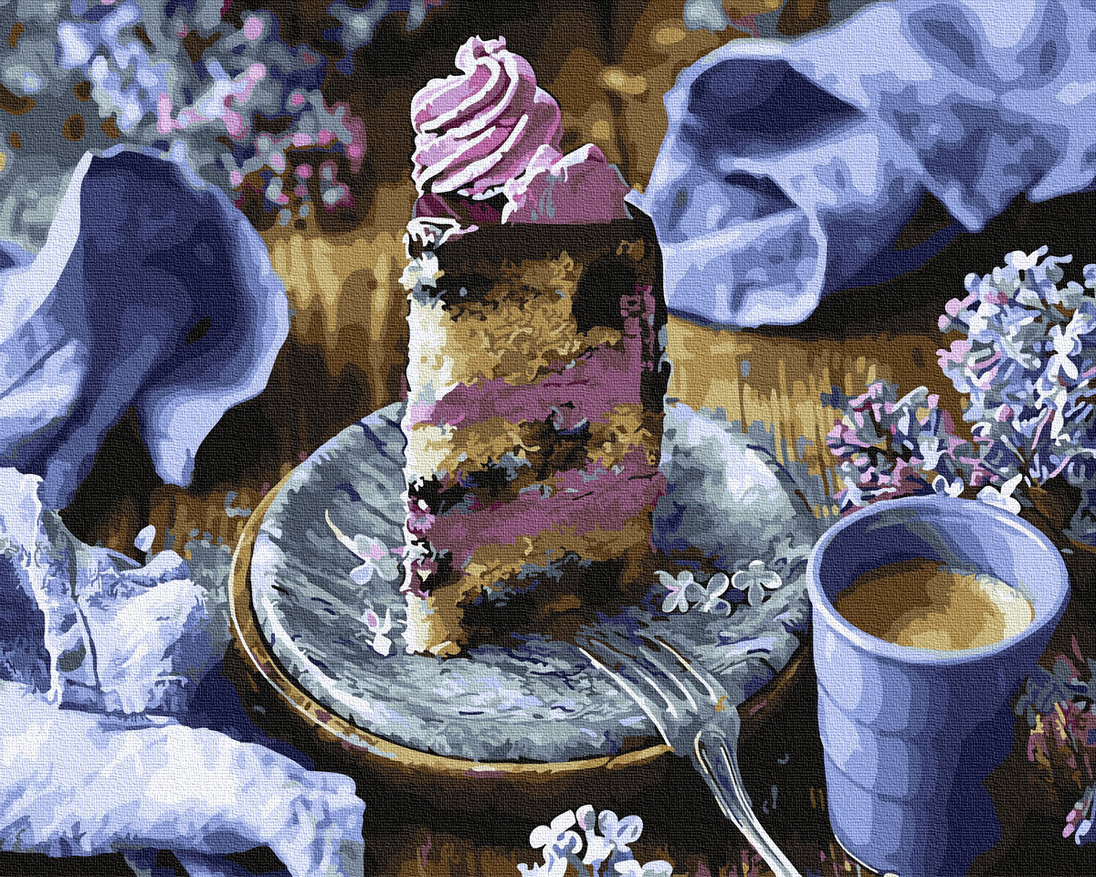 

Картина по номерам BrushMe (Брашми) "Бузковий десерт" 40х50см GX34318