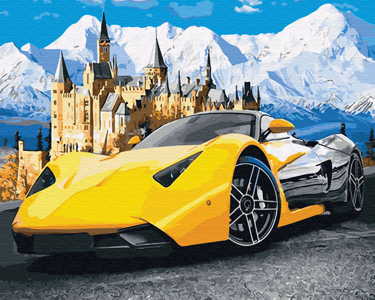 

Картина по номерам BrushMe (Брашми) "Lamborghini у замка" 40х50 см GX28723