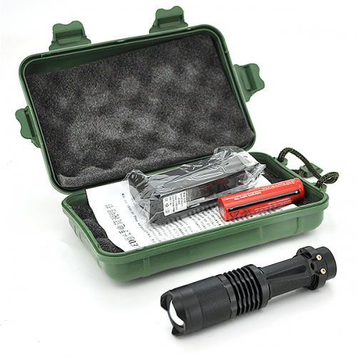 

Фонарик ручной XINSITE SK-68 Zoom Алюминий 18650 ЗУ Вlack