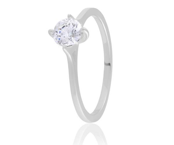 

Кольцо с камнем SWAROVSKI Zirconia, белое золото, КД4202/1SW, 16.5 размер