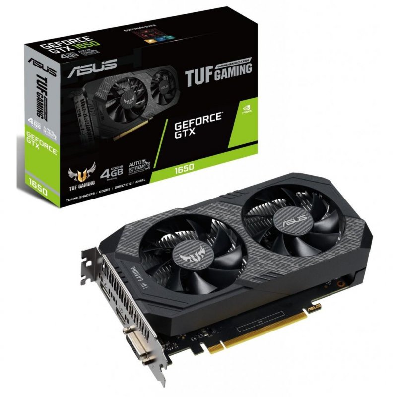 

Видеокарта ASUS GeForce GTX1650 4096Mb TUF OC D6 GAMING (TUF-GTX1650-O4GD6-GAMING)