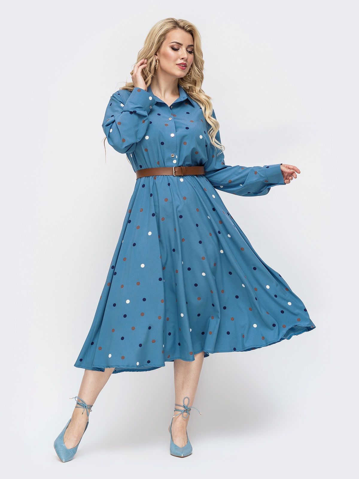 

Платье Dressa 50920 50-52 Голубое