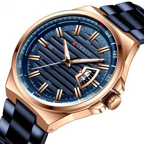 

Мужские наручные часы 8375 Blue-Cuprum Curren 45 мм Синий