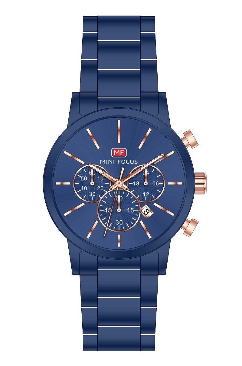 

Мужские наручные часы MF0294G All Blue Mini Focus 43 мм Синий