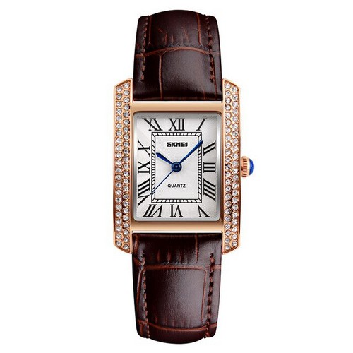 

Женские наручные часы 1281 Brown-Gold Skmei 29x29 мм Золотой