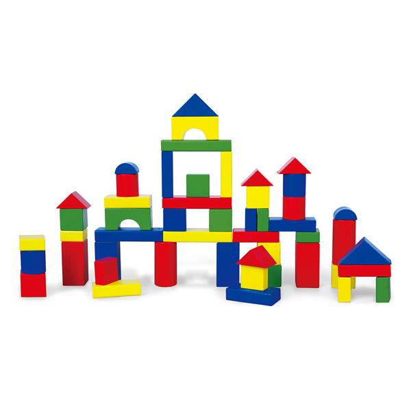 

Деревянные кубики Красочные блоки 50 шт Viga Toys (igr0001286) Разноцветный