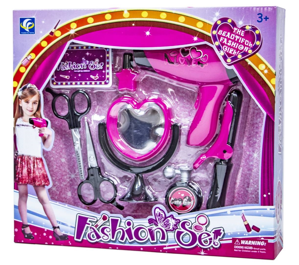 

Детский набор аксессуаров парикмахера YUAN FA TOYS 3+ (det0003107) Разноцветный