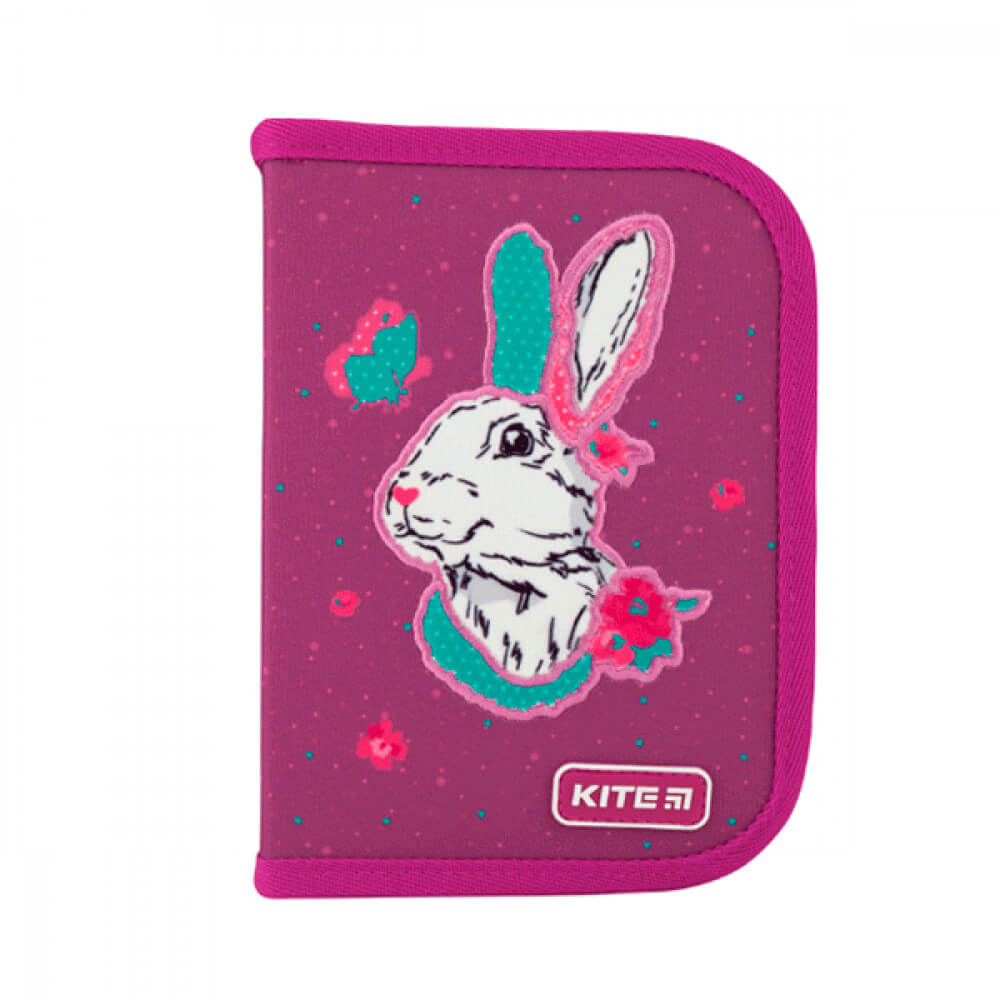 

Школьный пенал для девочки Kite K20-622H-5 «Bunny» 1 отделение 2 отворота (с наполнением) Kite (K20-622H-5)