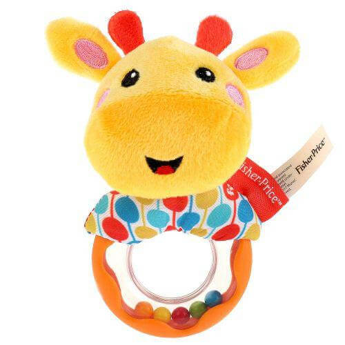 

Погремушка мягкая в ручку Жираф на кольце с шариками GH73133 Fisher Price (GH73133)