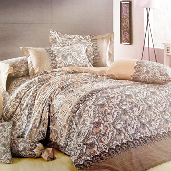 

Постельное белье 6263 Elway 200x220 см Бежевый