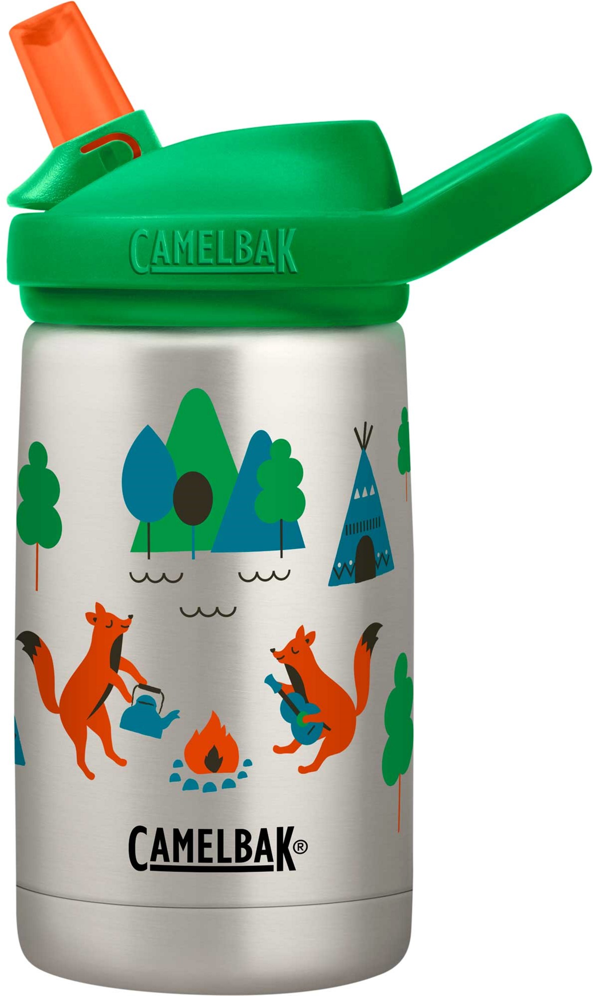 

Спортивная термофляга для воды CamelBak 2284101040 eddy+ Kids Kids SST Vacuum Insulated 12oz Camping Foxes 0.35 л (886798025063)