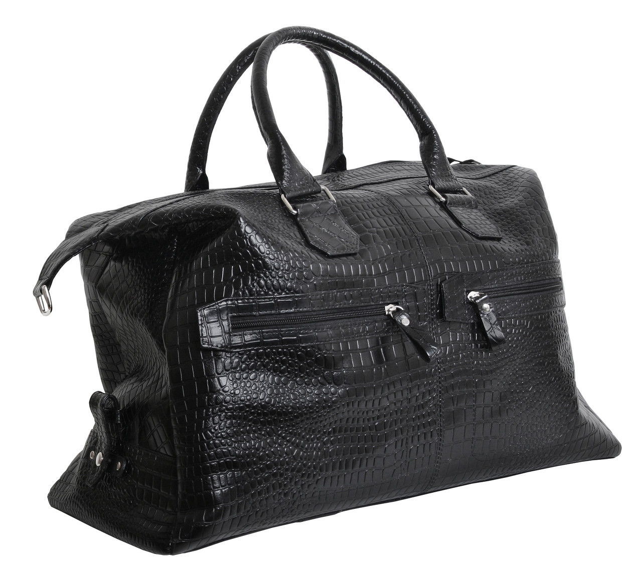 

Сумка дорожня шкіряна Vip Collection 1604-C Чорна