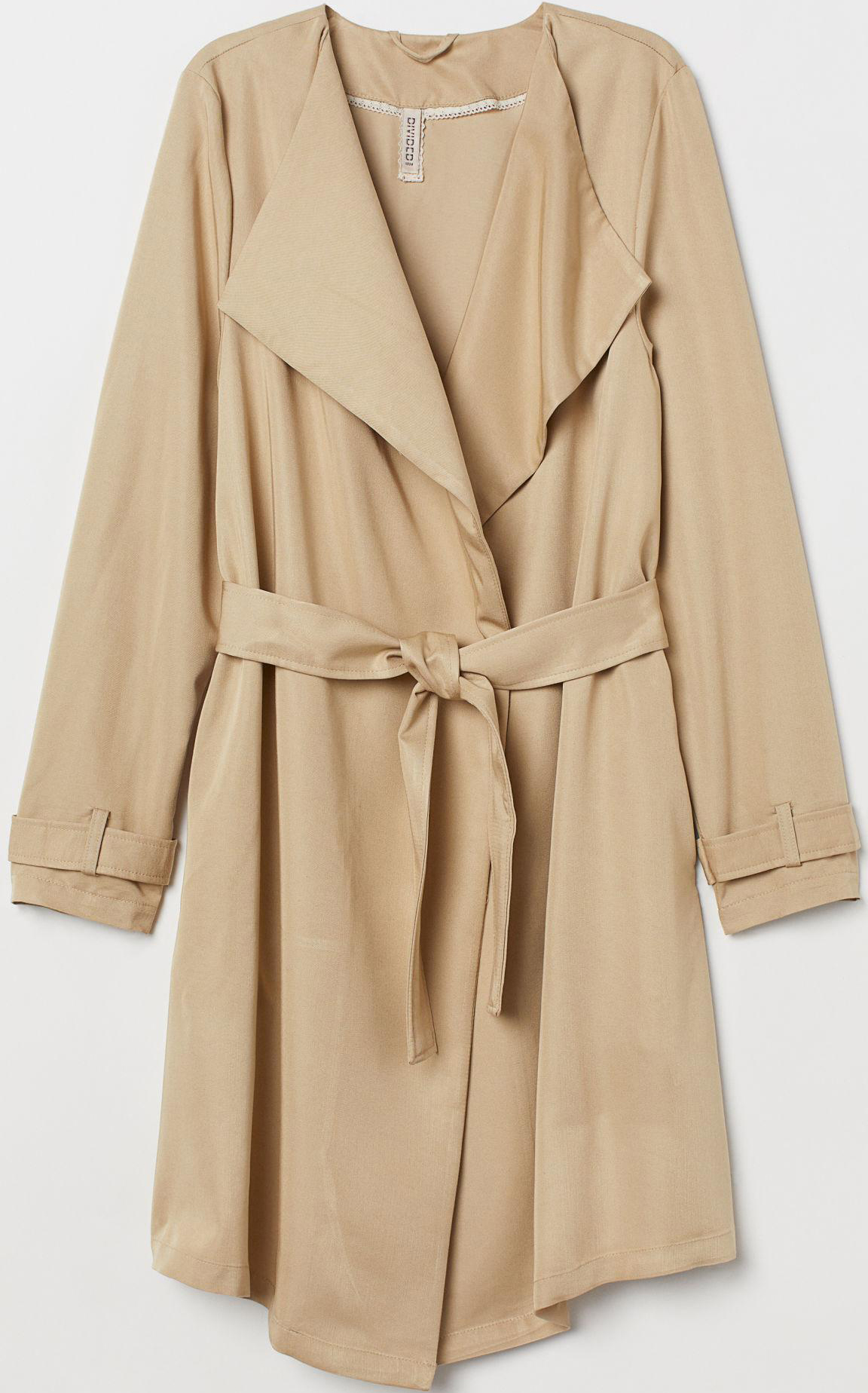 

Тренч H&M XAZ161957RVQH 38 Светло-бежевый