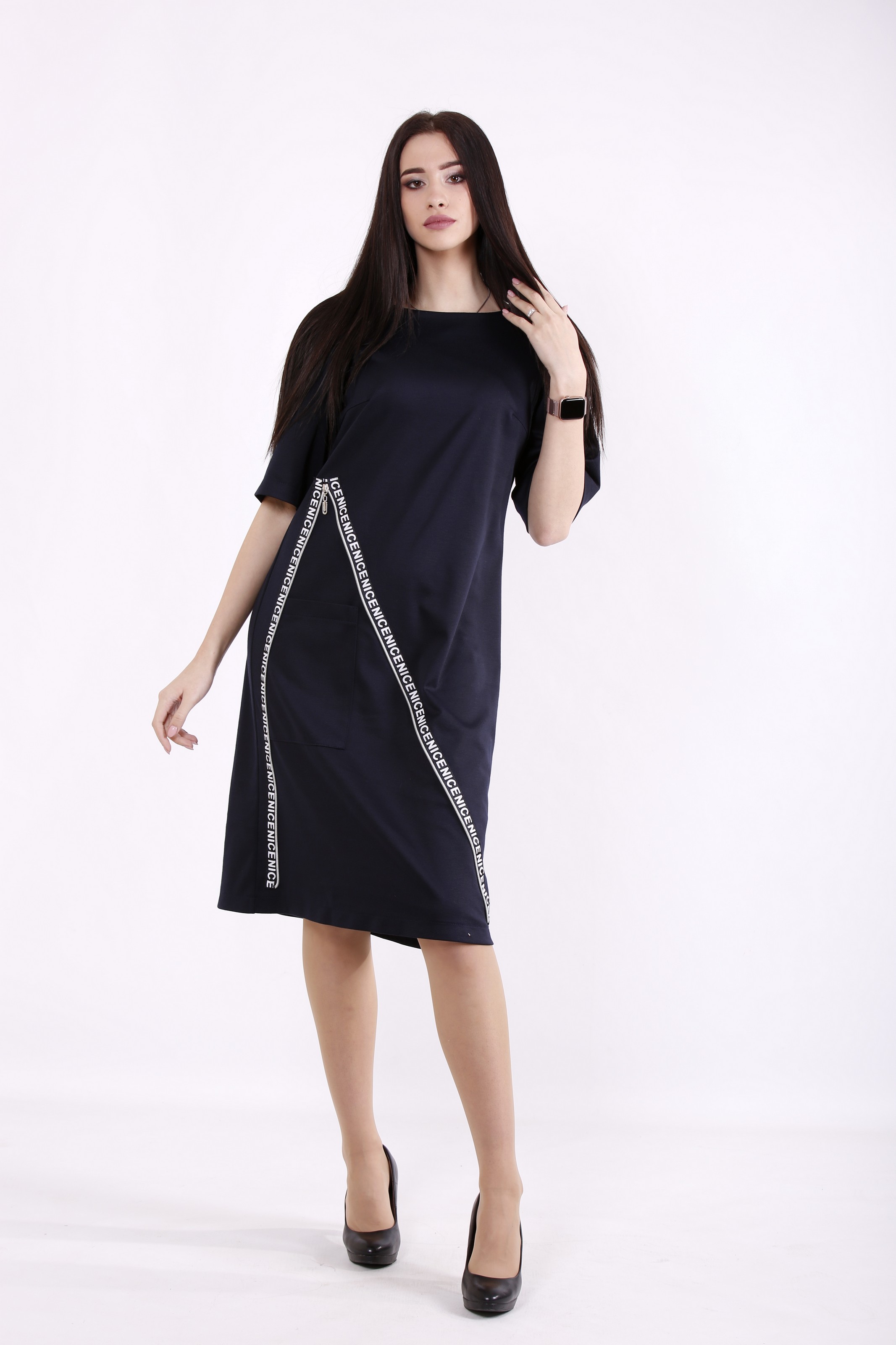 

Платье GARRY-STAR 01408-1  Синий, Платье GARRY-STAR 01408-1 52 Синий
